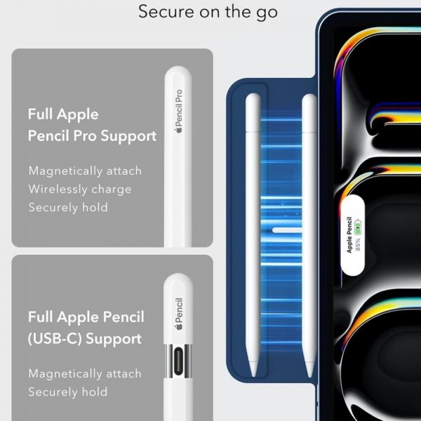 ESR iPad Pro 13 (M4/M5) Etui Rebound Magnetic Blå