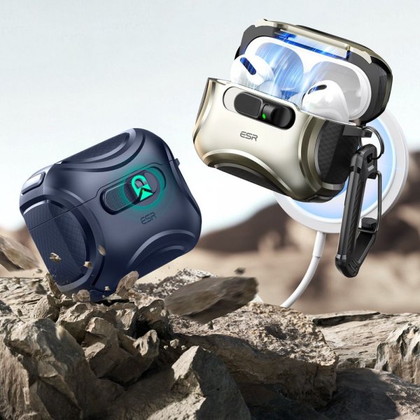 ESR AirPods Pro 3 Deksel Cyber ​​FlickLock MagSafe Blå