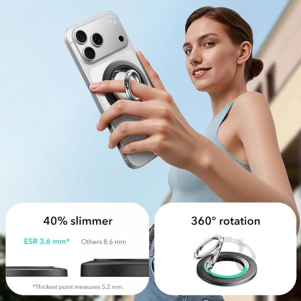 ESR MagSafe Holder HaloLock Phone Holder Svart