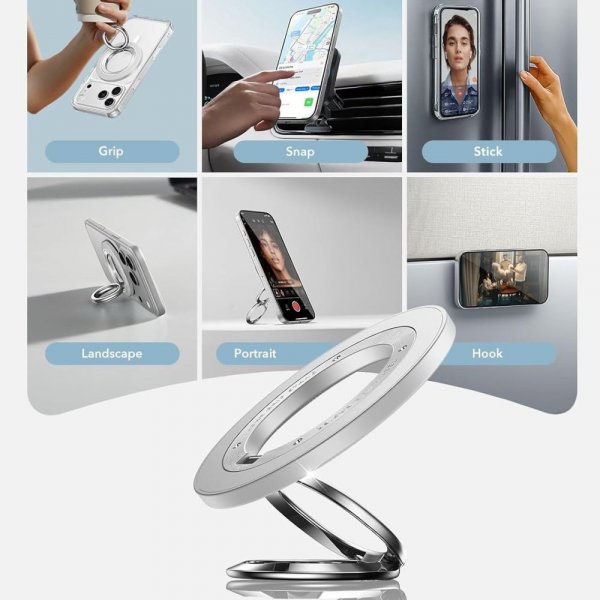 ESR MagSafe Holder HaloLock Phone Holder Hvit