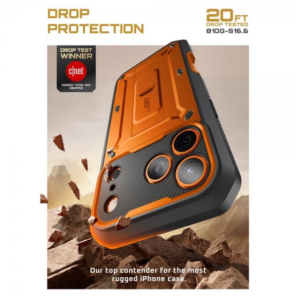 Supcase iPhone 17 Pro Deksel UB Pro Oransje