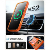 Supcase iPhone 17 Pro Deksel Ares Flip MagSafe Oransje