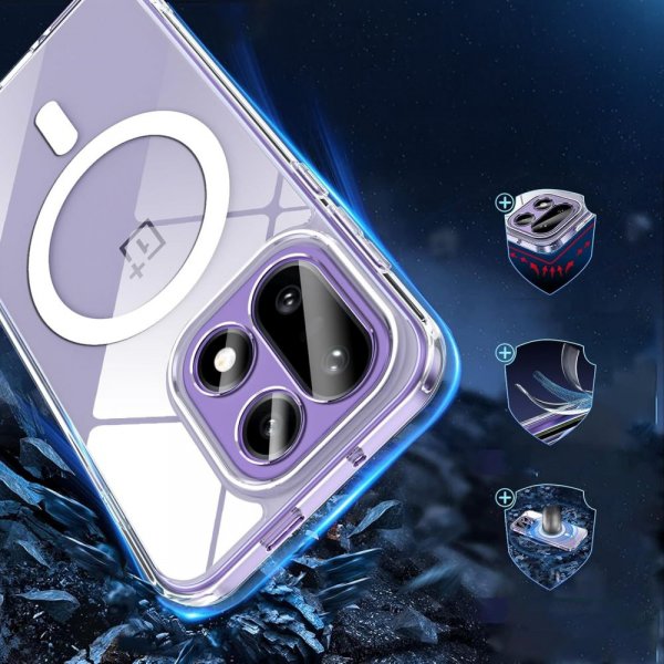 Tech-Protect OnePlus 15 Deksel FlexAir Hybrid MagSafe Transparent