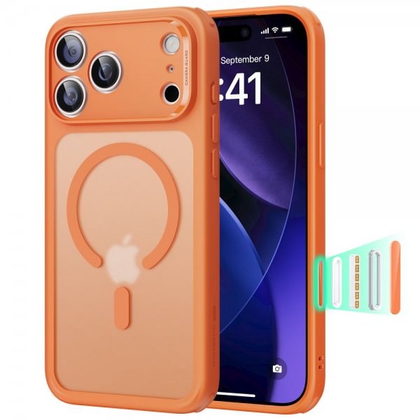 ESR iPhone 17 Pro Max Deksel Classic Hybrid MagSafe Oransje