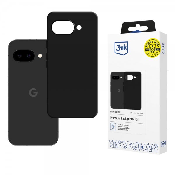 3mk Google Pixel 10a Deksel Matt Case Pro Svart