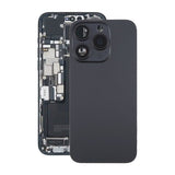 iPhone 15 Pro baksideglass med magnet og kameralinse - svart titan