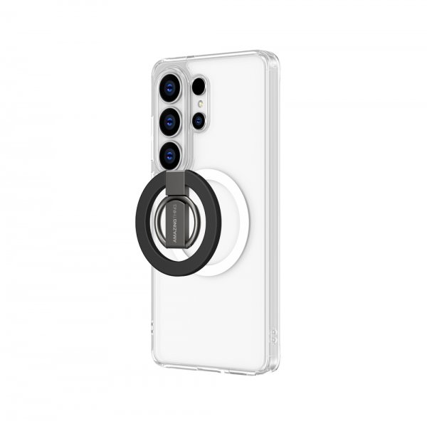 Amazingthing Samsung Galaxy S26 Ultra Deksel Minimal Mag Ring Set Klar