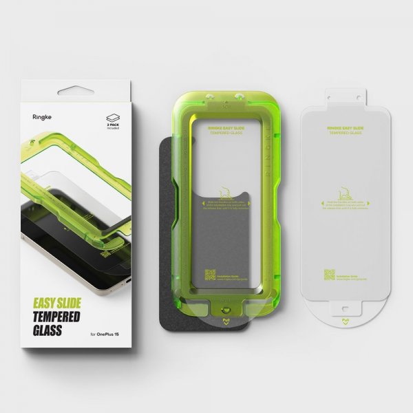 Ringke OnePlus 15 Skjermbeskytter Easy Slide 2-pakning
