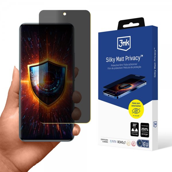 3mk Xiaomi Redmi Note 15 Pro Skjermbeskytter Silky Matt Privacy