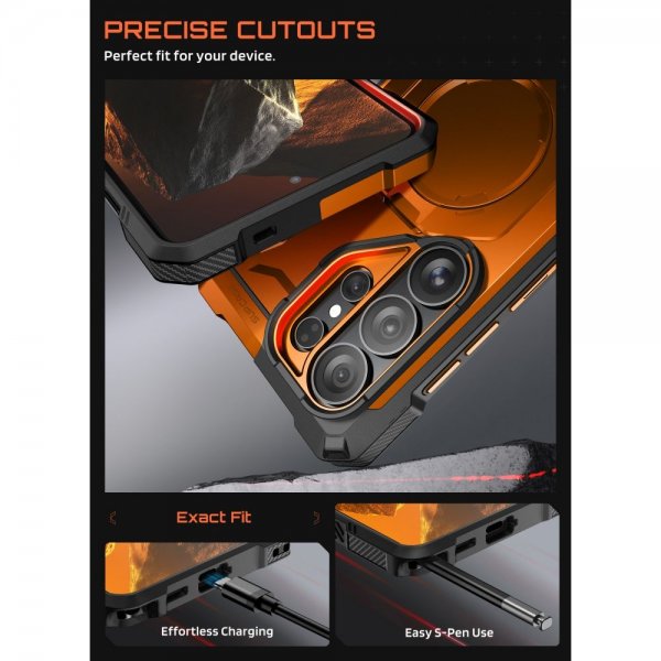 Supcase Samsung Galaxy S26 Ultra Deksel UB Grip MagSafe Oransje