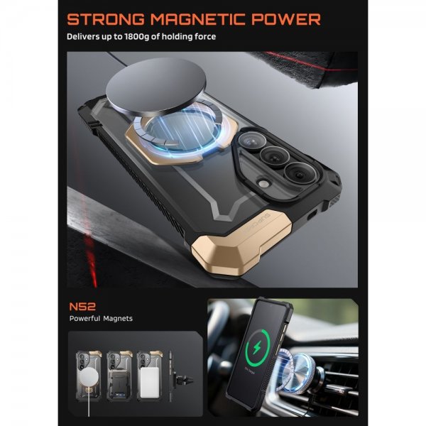 Supcase Samsung Galaxy S26 Deksel UB Grip MagSafe Svart Gull