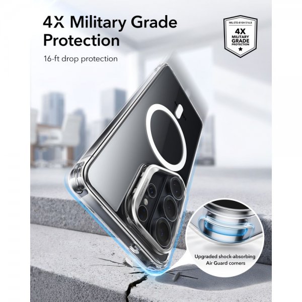 ESR Samsung Galaxy S26 Ultra Deksel Classic Hybrid Kickstand MagSafe Transparent