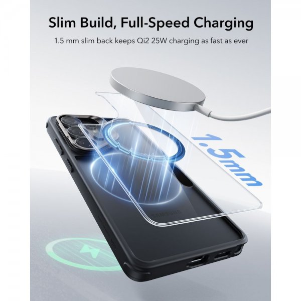 ESR Samsung Galaxy S26 Ultra Deksel Classic Hybrid Kickstand MagSafe Svart Transparent