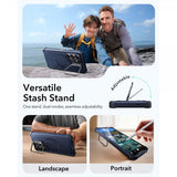 ESR Samsung Galaxy S26 Ultra Deksel Cyber ​​Tough Kickstand MagSafe Blå
