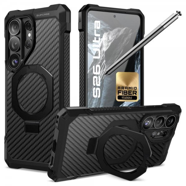 Supcase Samsung Galaxy S26 Ultra Deksel UB Grip MagSafe Aramid Svart