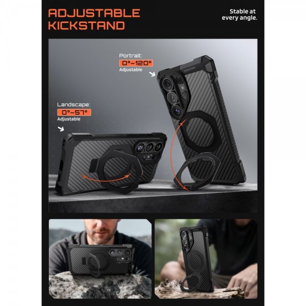 Supcase Samsung Galaxy S26 Ultra Deksel UB Grip MagSafe Aramid Svart