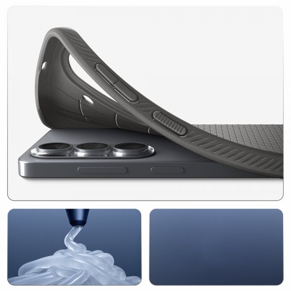 Spigen Samsung Galaxy S26 Deksel Liquid Air Marble Gray