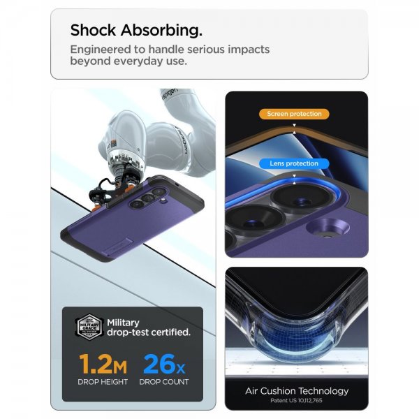 Spigen Samsung Galaxy S26 Plus Deksel Tough Armor MagFit Ash Violet