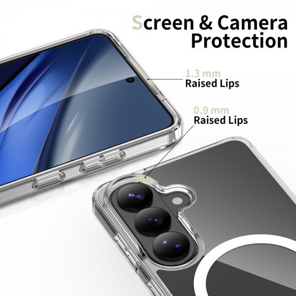 Tech-Protect Samsung Galaxy S26 Deksel FlexAir Hybrid MagSafe Transparent