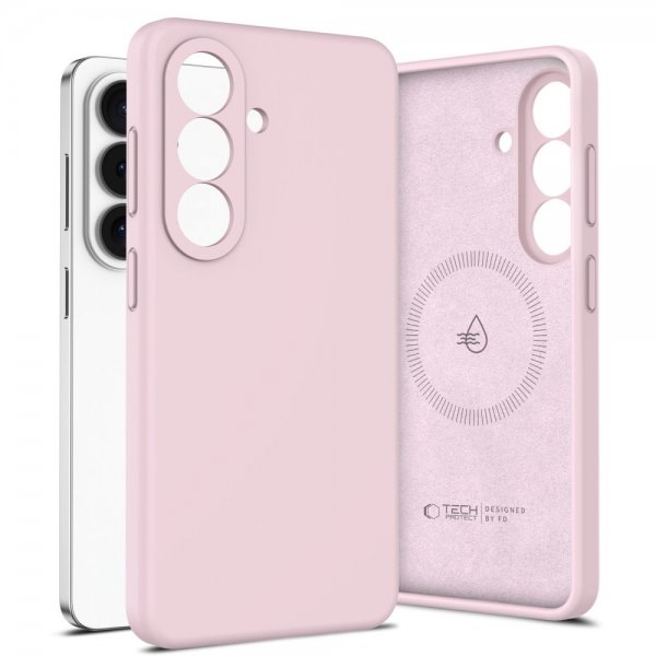 Tech-Protect Samsung Galaxy S26 Deksel Silicone MagSafe Rosa