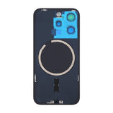 iPhone 15 Pro baksideglass med magnet og kameralinse - svart titan
