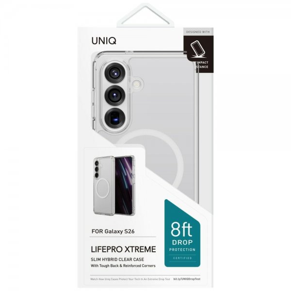 UNIQ Samsung Galaxy S26 Deksel LifePro Xtreme MagClick Transparent