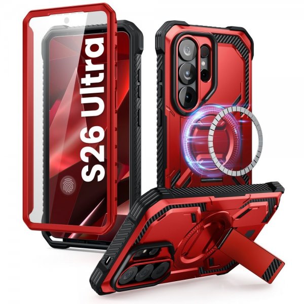 Supcase Samsung Galaxy S26 Ultra Deksel ArmorBox MagSafe Rød