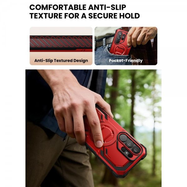 Supcase Samsung Galaxy S26 Ultra Deksel ArmorBox MagSafe Rød