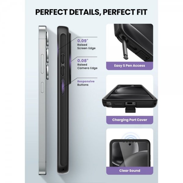 Supcase Samsung Galaxy S26 Ultra Deksel Cosmo MagSafe Kevlar Svart