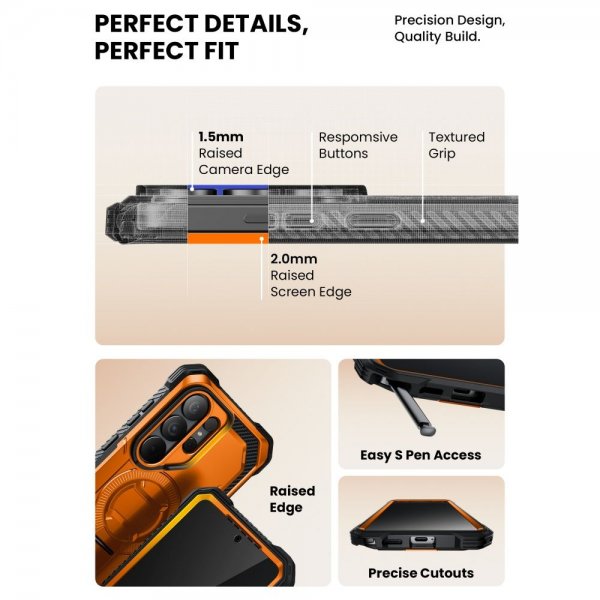 Supcase Samsung Galaxy S26 Ultra Deksel ArmorBox MagSafe Oransje
