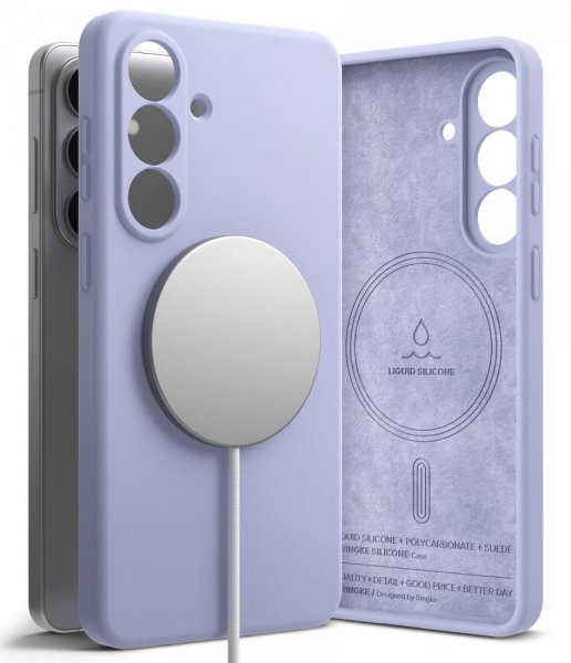 Ringke Samsung Galaxy S26 Plus Deksel Silicone Magnetic Lilla