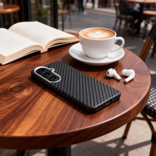 Tech-Protect Samsung Galaxy S26 Deksel Ion Carbon MagSafe Svart