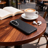 Tech-Protect Samsung Galaxy S26 Deksel Ion Carbon MagSafe Svart