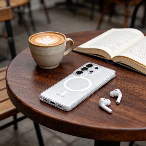 Tech-Protect Samsung Galaxy S26 Ultra Deksel MagSlim MagSafe Clear Matte