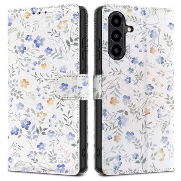 Tech-Protect Samsung Galaxy A57 Etui Wallet Blomstermønster
