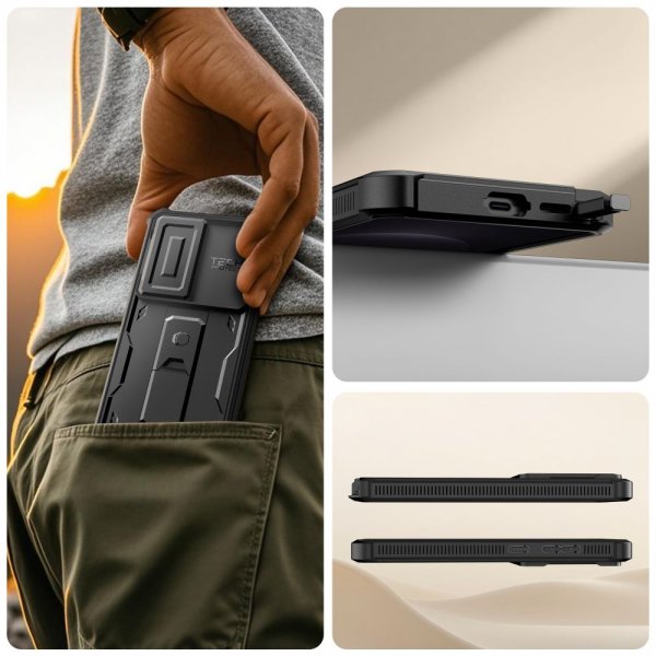 Tech-Protect Samsung Galaxy S26 Ultra Deksel Kevlar Cam+ Svart