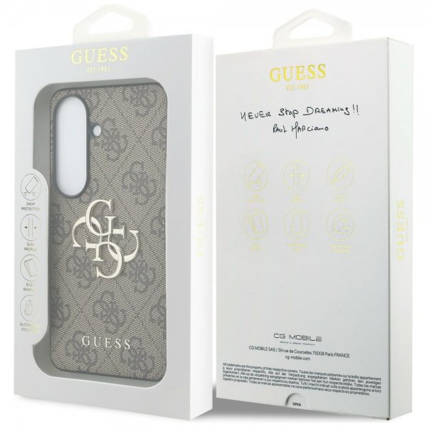 Guess Samsung Galaxy S26 Deksel 4G Metal Logo Brun