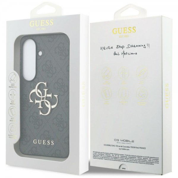 Guess Samsung Galaxy S26 Deksel 4G Metal Logo Svart