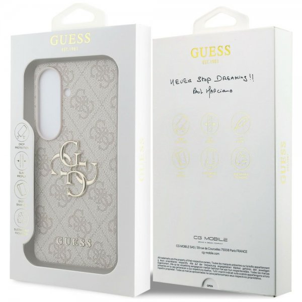 Guess Samsung Galaxy S26 Deksel 4G Metal Logo Rosa