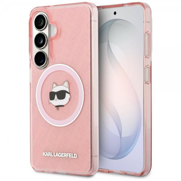 Karl Lagerfeld Samsung Galaxy S26 Deksel Choupette MagSafe Rosa