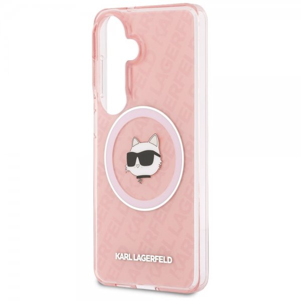 Karl Lagerfeld Samsung Galaxy S26 Deksel Choupette MagSafe Rosa