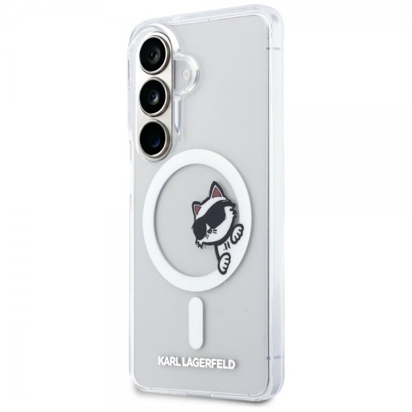 Karl Lagerfeld Samsung Galaxy S26 Deksel Choupette Peekaboo MagSafe Transparent