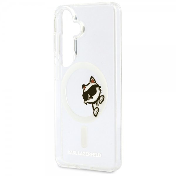 Karl Lagerfeld Samsung Galaxy S26 Deksel Choupette Peekaboo MagSafe Transparent
