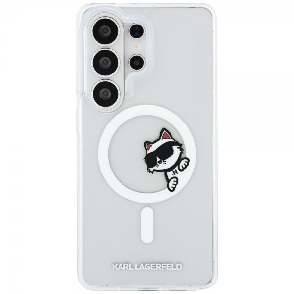 Karl Lagerfeld Samsung Galaxy S26 Ultra Deksel Choupette Peekaboo MagSafe Transparent