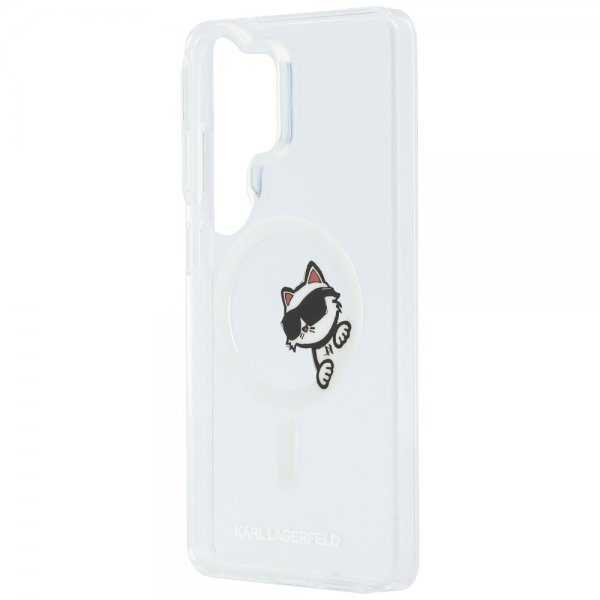 Karl Lagerfeld Samsung Galaxy S26 Ultra Deksel Choupette Peekaboo MagSafe Transparent