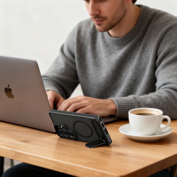 Tech-Protect Samsung Galaxy S26 Ultra Deksel MagRack MagSafe Svart