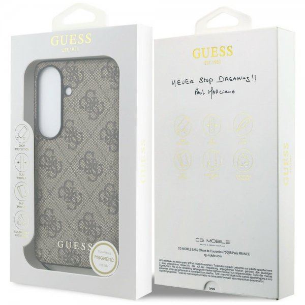 Guess Samsung Galaxy S26 Deksel 4G Charm MagSafe Brun