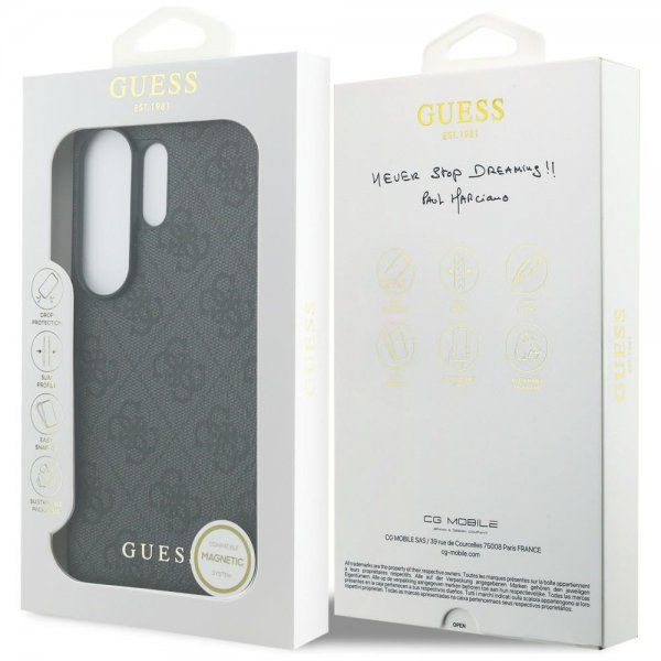 Guess Samsung Galaxy S26 Ultra Deksel 4G Charm MagSafe Svart