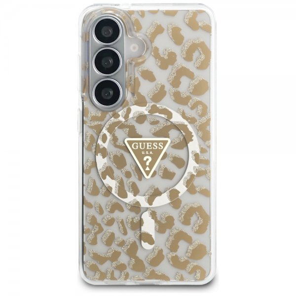 Guess Samsung Galaxy S26 Deksel Leopard Print MagSafe Brun