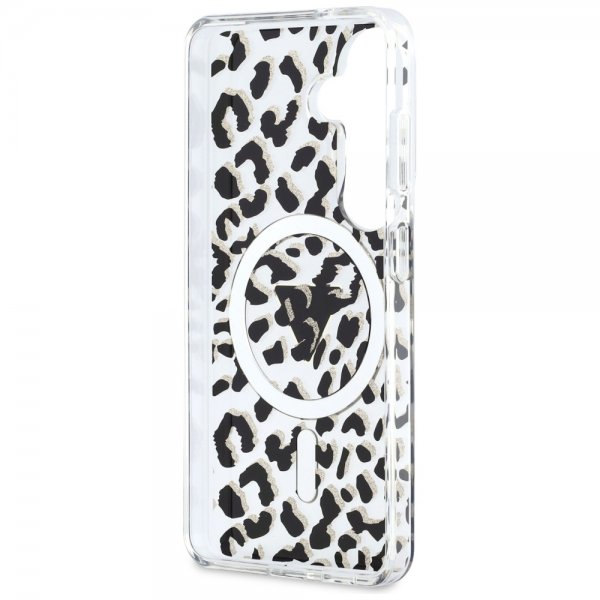 Guess Samsung Galaxy S26 Deksel Leopard Print MagSafe Svart Hvit